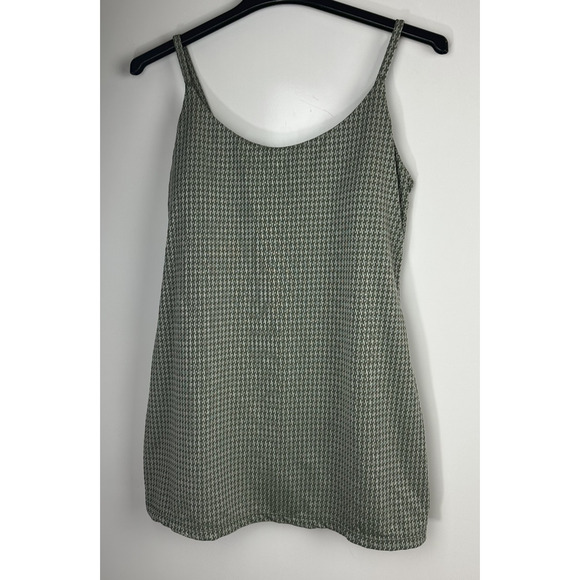Andie The Amalfi One-Piece Swim Dress Seagrass Green Anthro Houndstooth Size XL - Picture 2 of 12